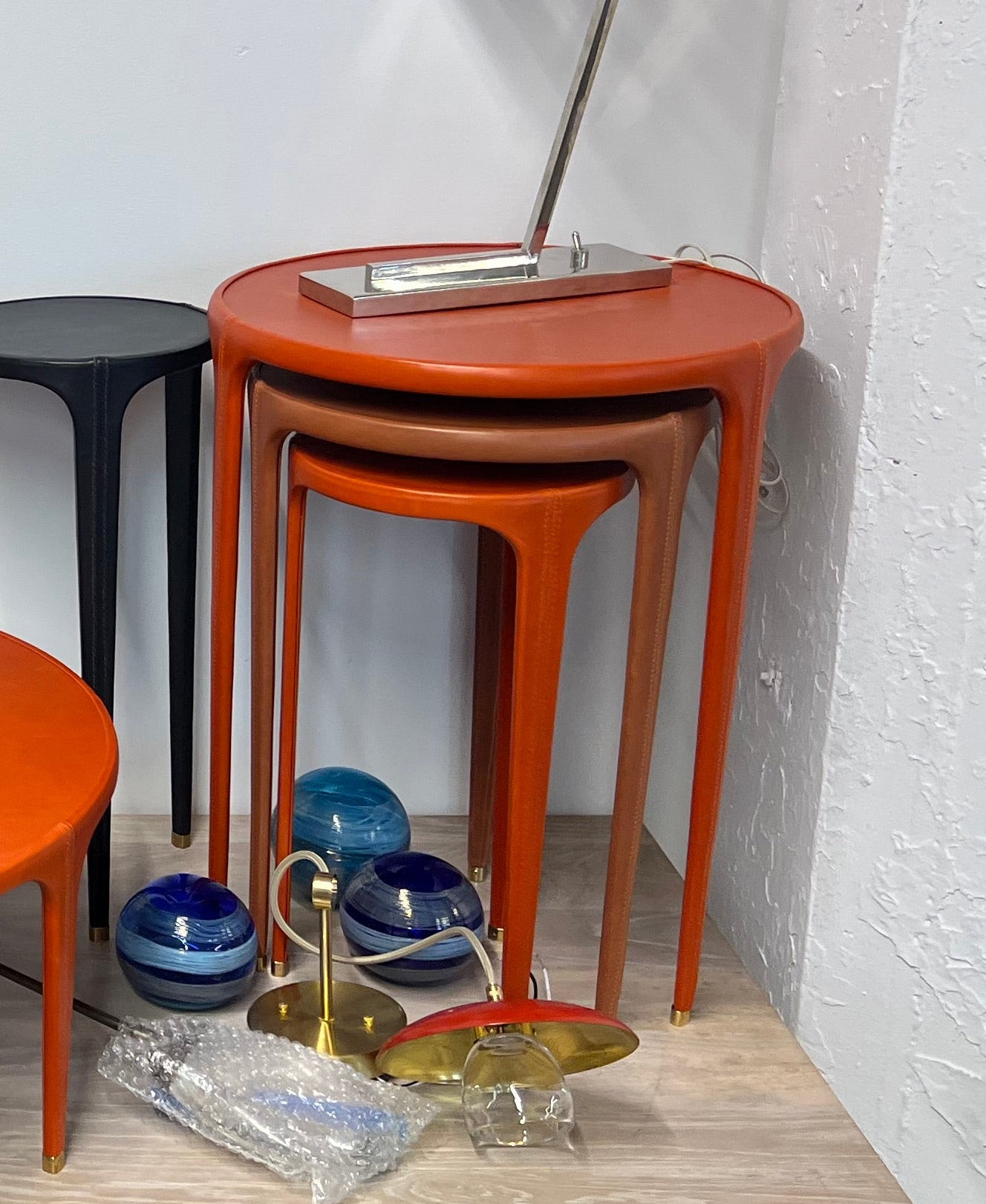 WISP TABLE NESTING SET - paprika/lychee