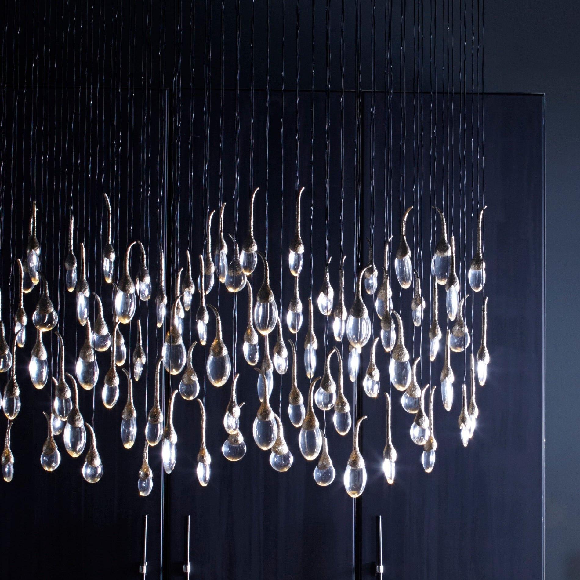 SEED CLOUD RECTANGULAR CHANDELIER - 113 drops