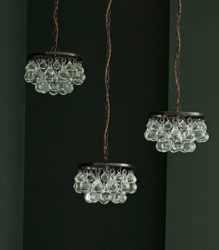 ARCTIC PEAR 9" PENDANT - bronze