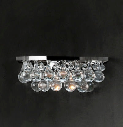 ARCTIC PEAR 18" WALL LIGHT - nickel