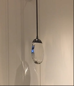 CELESTIAL PEBBLE PENDANT - rod/blackened nickel