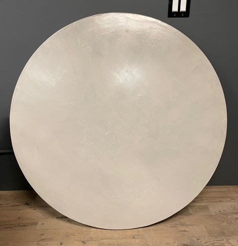 PLASTER TABLE TOP - 50" light grey