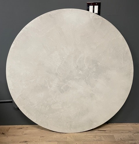PLASTER TABLE TOP - 50.5" light grey